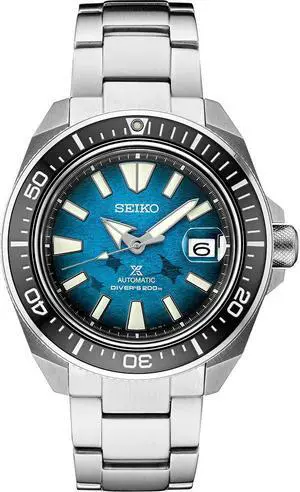 Seiko Prospex Automatic Mens Watch - Stainless Steel with Blue Face