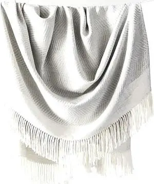 Fairkind 70x50 inch Gray La Loma Alpaca Throw