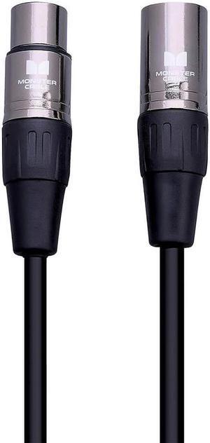 Monster 5 Ft Prolink Classic Microphone Cable - Silver Contact XLRs