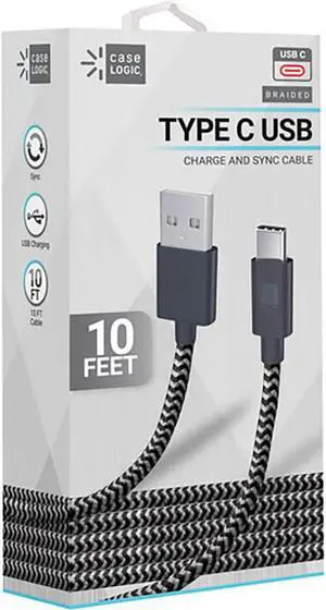 Case Logic 3.5 inch USB-C to A Fabric Cable