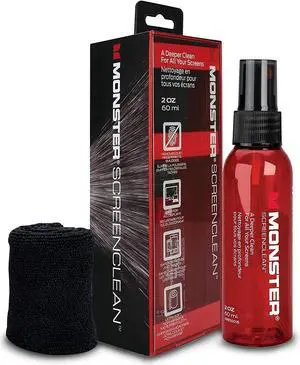 Monster 2 oz. Spray Electronic Device Screen Cleaner Kit with Microfiber Cloth