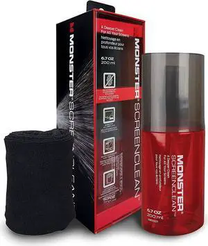 Monster 6.7 oz. Spray Electronic Device Screen Cleaner Kit with Microfiber Cloth
