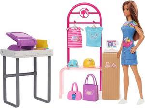 Mattel Barbie Make & Sell Boutique Playset With Brunette Doll