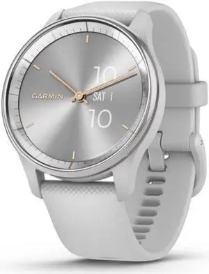 Garmin Vivomove Trend Hybrid Smartwatch (Silver Stainless Steel Bezel) Garmin Vivomove Trend Hybrid Smartwatch (Silver Stainless Steel Bezel)