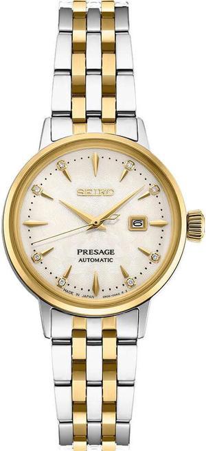 Seiko SRE010 Presage Cocktail Time Womens Watch - Stainless/Gold