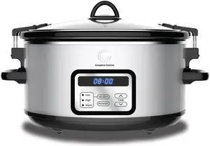 Complete Cuisine CC6300PGSS 6.0 Quart Programmable Stainless Steel Slow Cooker