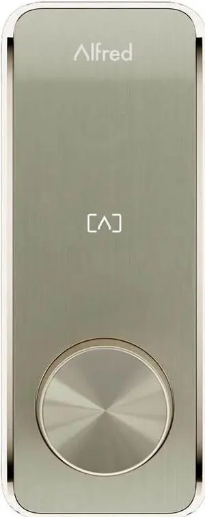 Alfred DB2SKEYSN DB2S Smart RFID Deadbolt Lock with Key - Satin Nickel