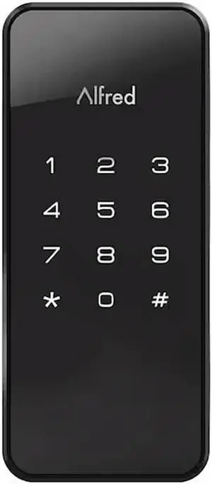 Alfred DB1SKEYBL Touchscreen Keypad Smart Door Lock with Key