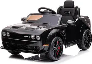 Best Ride On Cars DOCHAR12VBLK Kids Electric 12V Vehicle Dodge Challenger