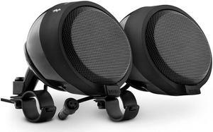 DS18 Amplified Handlebar Mount Bluetooth Speaker Pods - Black