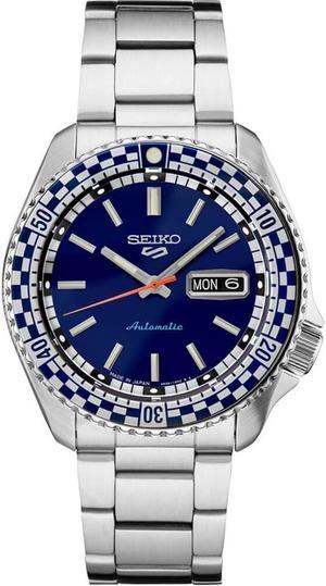 Seiko SRPK65 5 Sports Special Edition Series Mens Watch - Stainless Steel/Blue