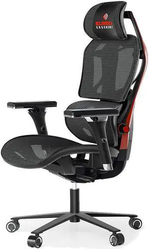 Eureka Ergonomic ERKGC05R Typhon Hybrid Ergonomic Gaming Chair - Red