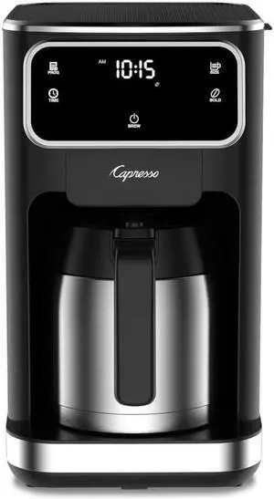 Capresso 49605 10-Cup Touchscreen Coffee Maker with Thermal Carafe - Black
