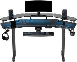 Eureka Ergonomic ERKES71B Aero Pro Wing-Shaped Standing Desk - Black