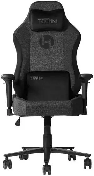 RTA Products RTATSF65CBK Techni Sport Black Reclining Gaming Chair