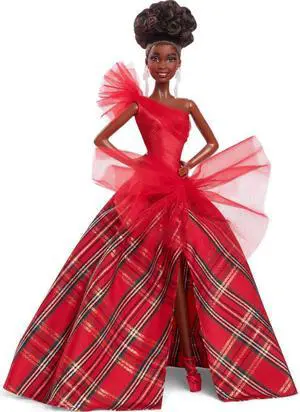Mattel HRM66 Barbie Signature 2024 Holiday Doll - Brunette