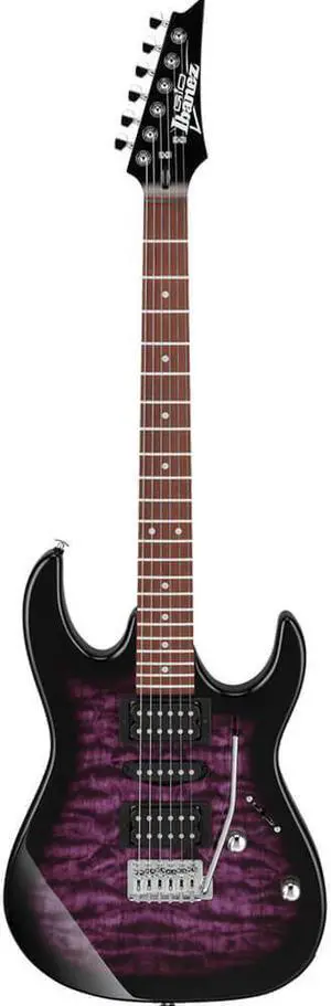 Ibanez GRX70QATVT Gio GRX 6-String Electric Guitar - Transparent Violet Sunburst