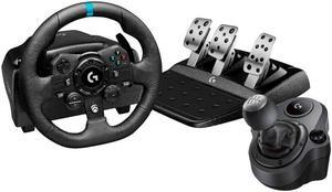 Logitech LOGG923XBXBU 923 Steering Wheel and Shifter Knob Bundle for Xbox Series XlS, PC