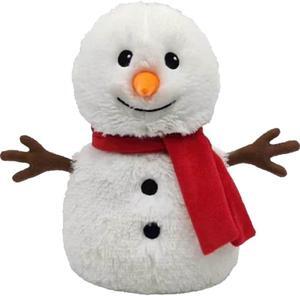 Warmies CPSMAN3 Microwavable French Lavender Scented Plush Red Scarf Snowman