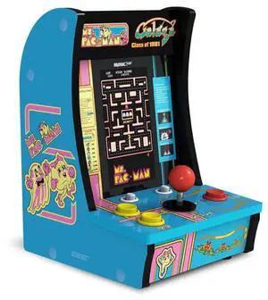 Arcade1Up ARCU402000 Class of 81 Ms. Pac-man/Galga Countercade 7 inch Arcade Cabinet - Blue