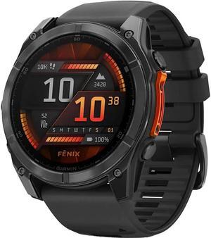 Garmin FENIX851SGB Fenix 8 AMOLED 51mm Smart Watch - Slate Gray / Black