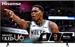 Hisense 55U6N 55 inch Class U6 Series Mini-LED ULED 4K Smart Google TV