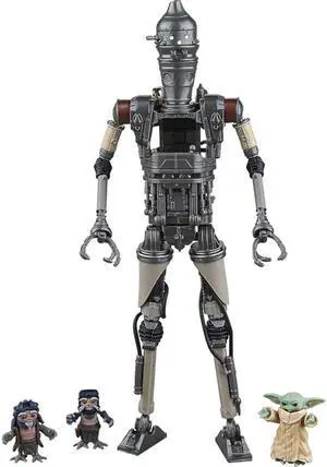 Hasbro G0074 The Black Series - The Mandalorian: IG-12 and Grogu Action Figure Set 4-Pack
