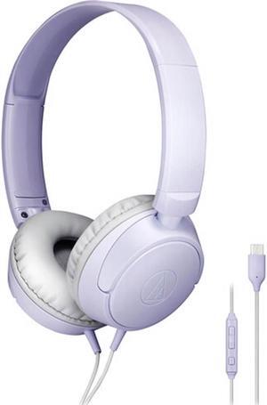 Audio Technica ATHS120CVL On-Ear USB-C Headphones - Light Violet