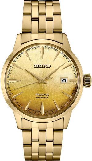 Seiko SRPK46 Presage Cocktail Time Beer Julep Automatic Watch - Gold Stainless/Gold