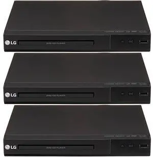 LG DP132H3PK Multi Format 1080p Upscaling DVD Player - 3 Pack