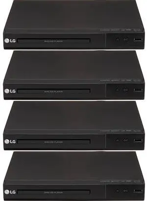 LG DP132H4PK Multi Format 1080p Upscaling DVD Player - 4 Pack