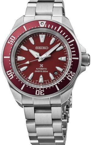 Seiko SRPL11 Prospex Collection Automatic Diver Watch - Stainless/Red