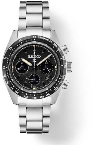 Seiko SSC819 Mens Prospex Speedtimer Solar Chronograph Watch - Stainless Steel/Black