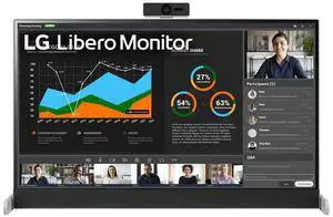 LG 27" 75 Hz IPS QHD IPS Libero Monitor with Detachable Full HD Webcam 5 ms (GtG at Faster) FreeSync (AMD Adaptive Sync) Flat Panel 27MQ70QC-S