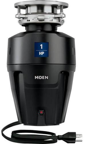 Moen EX100C 1 Horsepower Chef Series Continuous Feed Garbage Disposal - Corded