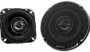 Kenwood KFC1098 4 inch Round 2-Way Car Speakers - Black