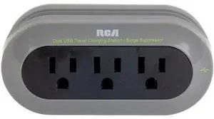 RCA Travel Charger w/2 USB Input and Cradle