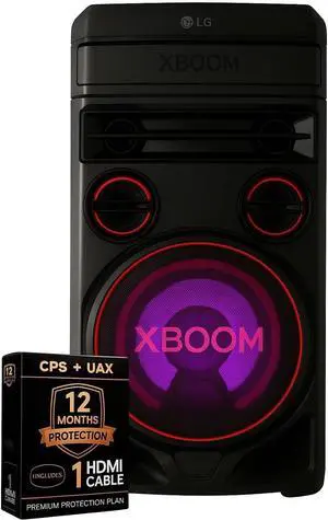 LG RNC7K1  RNC7 XBOOM 700W Karaoke Party Speaker Bluetooth, Dual Mic Ports, Super Bass Boost, Dolby Audio + 12-Month CP