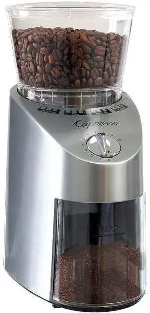 Capresso 56595 Infinity Conical Burr Grinder - Stainless - Factory Refurbished