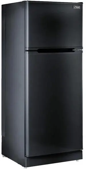 UNIQUE UGP14CSMB 14 Cu. Ft. Black Propane Off-Grid Top Freezer Refrigerator