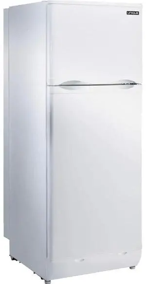 UNIQUE UGP10CSMW 10 Cu. Ft. White Propane Top Freezer Refrigerator