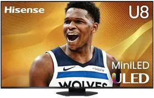 Hisense 65U8QG 65 inch Class U8 Series 4K Mini-LED QLED UHD Smart Google TV
