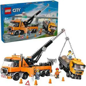 LEGO 60467 City Heavy-Duty Recovery Tow Truck with Crane