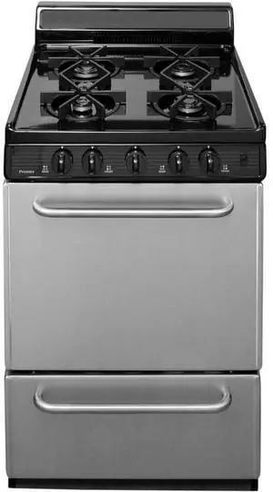 Premier SJK600BP 2.97 Cu. Ft. Stainless Freestanding Gas Range