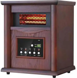 Trustech GD9315BCWW3J Small Room Infrared Electric Space Heater - Cherry