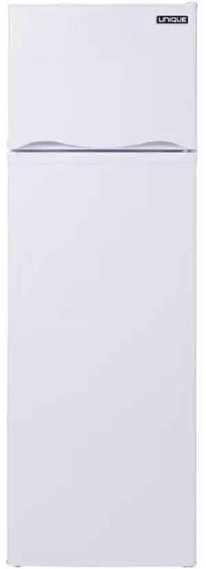 UNIQUE UGP260LW 9 Cu. Ft. White DC Solar Top Freezer Refrigerator