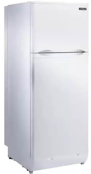 UNIQUE UGP8CSMW 8 Cu. Ft. White Propane Top Freezer Refrigerator