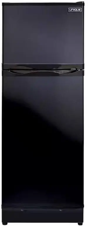 UNIQUE UGP8CSMB 8 Cu. Ft. Black Propane Top Freezer Refrigerator