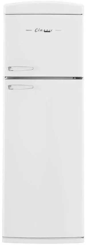 UNIQUE UNQ310LWAC 11 Cu. Ft. Marshmallow White Classic Retro Top Freezer Refrigerator