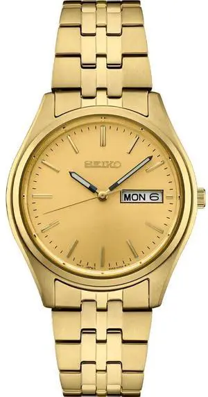 Seiko SUR434 Essentials Collection Quartz Watch - Stainless/Gold